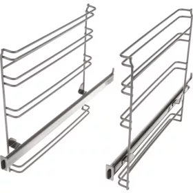 1-szintű Teleszkópos Sütősín Bosch Sütőhöz – Pirolitikus és Teljesen Kihúzható – Serie 8 és Egyéb Modellekhez (HEZ638170 kompatibilis)