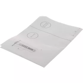 Fúrósablon Bosch Páraelszívóhoz és Vízmelegítőhöz – Fali rögzítéshez – 45 mm-es osztás (00618797 kompatibilis)