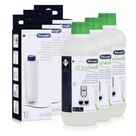 De'Longhi EcoDecalk DLSC500 Vízkőtelenítő és DLSC002 Vízszűrő Karbantartó Szett (3+3 db)