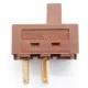 Tolókapcsoló Páraelszívóhoz és Lámpához – 8A 250V – Barna (LF 2 kompatibilis)