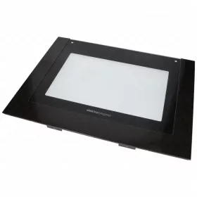  595x456 mm Üveg, ajtó, külső, fekete, (eredeti) ELEKTRABREGENZ tűzhely