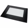 595x456 mm Üveg, ajtó, külső, fekete, (eredeti) ELEKTRABREGENZ tűzhely