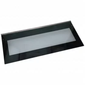   522x232 mm Üveg, sütőajtó, belső, felső, fekete,(eredeti) BEKO tűzhely