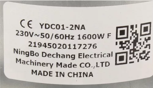 YDC01-2NA MOTOR,1600W-230V