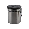 Rozsdamentes Acél Kávétartó Doboz - 500g / 1.5L, CO2 szeleppel és dátumjelzővel (231E)