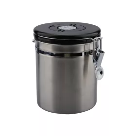 Rozsdamentes Acél Kávétartó Doboz - 500g / 1.5L, CO2 szeleppel és dátumjelzővel (231E)