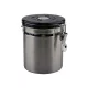 Rozsdamentes Acél Kávétartó Doboz - 500g / 1.5L, CO2 szeleppel és dátumjelzővel (231E)