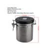 Rozsdamentes Acél Kávétartó Doboz - 500g / 1.5L, CO2 szeleppel és dátumjelzővel (231E)