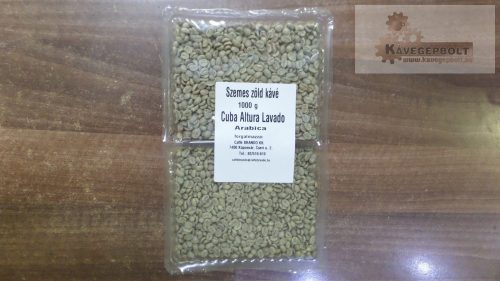 Cuba Altura Lavado zöld kávé (1000g)