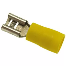 KÁBEL VÉGZŐDÉS SÁRGA N 6,3x0,8mm 100DB