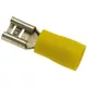 KÁBEL VÉGZŐDÉS SÁRGA N 6,3x0,8mm 100DB
