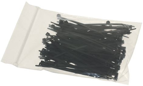 fekete szorító 2.5x100 mm - 100 PCS
