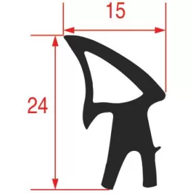   INOXTREND sütő/főzőkészülék tömítés sütőajtóhoz 1420 mm