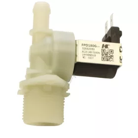 Befolyószelep Vestel / Whirlpool mosógéphez – 1-es, 180° – 220-240V (32032593 kompatibilis)