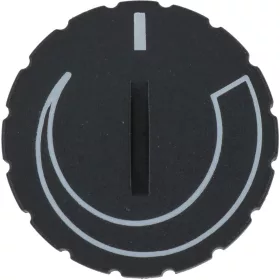 RIEBER bankett kocsi fekete gomb ø 37 mm szitanyomott