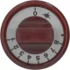 PIROS GOMB ø 76 mm 0-1-2-3-4-5-6-7-8