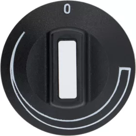 BLACK KNOB ø 50 mm SILK-SCREEN PRINTED