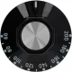 FEKETE GOMB ø 50 mm 60°-200°C