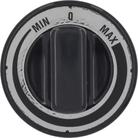 Fekete gomb MIN-MAX ? 70 mm