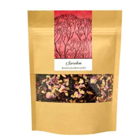   Bazsalikomos Kert Szerelem tea, ízesített fekete teakeverék, 100 g
