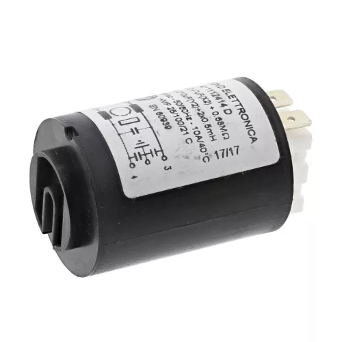 Electrolux / AEG Zavarszűrő – 10A, 250V, 0.47µF – Mosógéphez és Mosogatógéphez (411112414D)