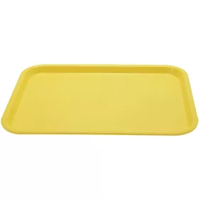 Gyorséttermi Tálca - 415x305 mm - Műanyag, Sárga