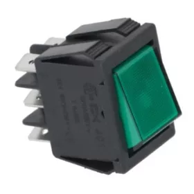 ÁTVÁLTÓ KAPCSOLÓ 2 PÓLUSÚ ZÖLD 16A 250V