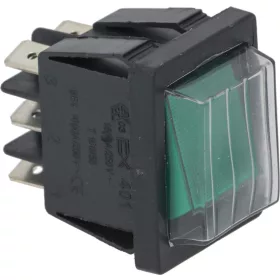 VÁLTÓKAPCSOLÓ 2 PÓLUSÚ ZÖLD 16A 250V