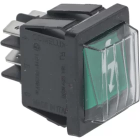 Zöld kétpólusú kapcsoló 16A 250V
