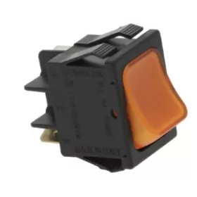 NYOMÓGOMB 1-PÓLUSÚ NARANCS 16A 250V