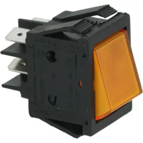 Narancs kétpólusú nyomógomb 16A 250V