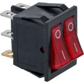 PIROS DUPLA KAPCSOLÓ 16A 250V