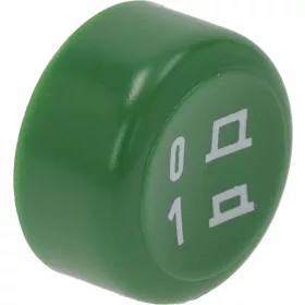 KEREK ZÖLD NYOMÓGOMB ø 25 mm '0-1'