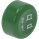 KEREK ZÖLD NYOMÓGOMB ø 25 mm '0-1'