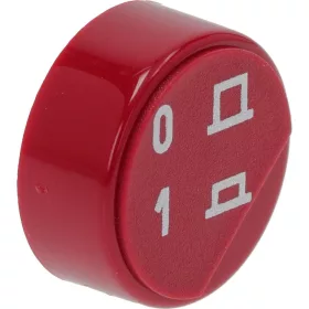 KEREK PIROS NYOMÓGOMB ø 23 mm '0-1'