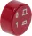 KEREK PIROS NYOMÓGOMB ø 23 mm '0-1'