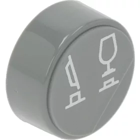 KEREK SZÜRKE NYOMÓGOMB ø 23 mm