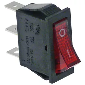 Billenőkapcsoló Szarvasihoz - 16A / 250V - Piros jelzőfényes - SZV-611 kávéfőzőhöz (KB130 / SZV611 kompatibilis)