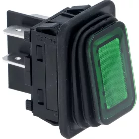 2-PÓLUSÚ ZÖLD NYOMÓGOMB 16A 250V