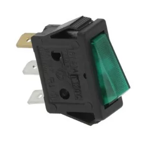 EGYPÓLUSÚ KAPCSOLÓ ZÖLD 16A 250V