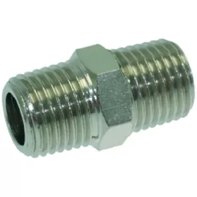 CSATLAKOZÓ Ø 1/4'M-1/4'M NIKKELEZETT