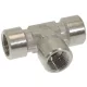 Nikkelezett t-csatlakozó ø 3/8'F-3/8'F-3/8'F