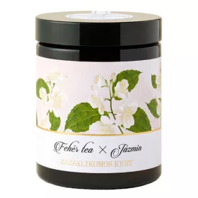 Bazsalikomos Kert Fehér tea x Jázmin teakeverék, 30 g