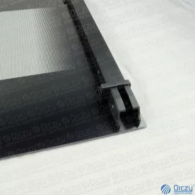   Zanussi Tűzhely Külső Ajtóüveg – Fekete keretes, gyári – Több típushoz (3428434769)