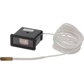 FEKETE TELETERMOMÉTER 58x25 mm -40+40°C