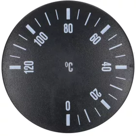 Melegen tartó fekete gomb ø 41 mm 0-120°C