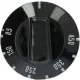 FEKETE GOMB Ø 50 mm 85-450°C