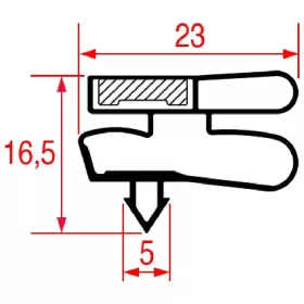 Ajtó tömítés 1695x570 mm