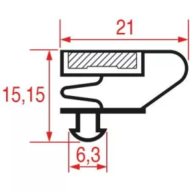 BECSATTINTHATÓ AJTÓTÖMÍTÉS 741x669 mm