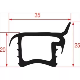   RATIONAL sütő/főzőkészülék KOCSI MEGÁLLÍTÓ TÖMÍTÉS 665x160 mm